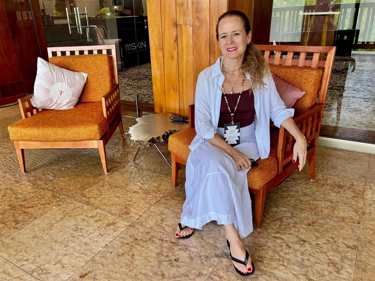 Camilla Barretto, CEO da BLTA, assiste ao evento pela primeira vez