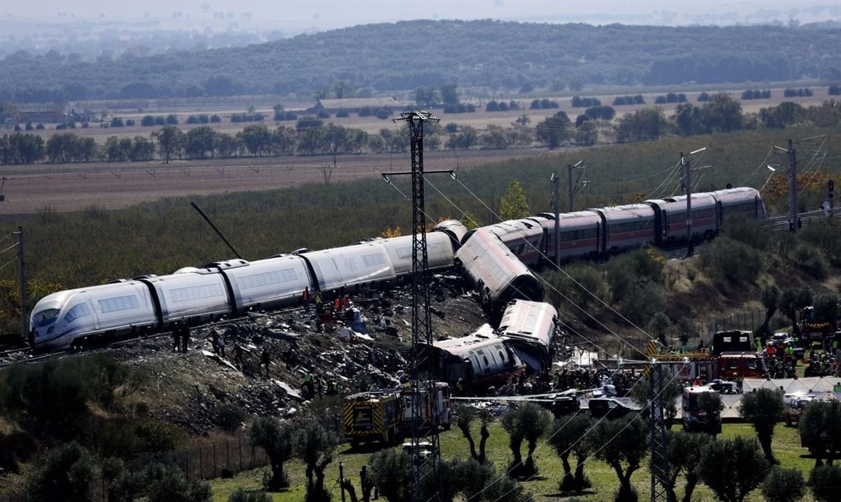 Colisão ocorreu próxima à estação de Urda, em Toledo