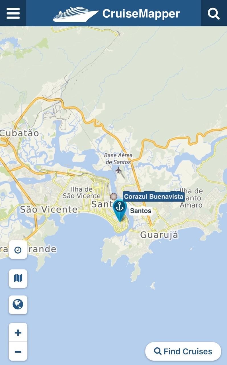 Agentes de viagens e demais entusiastas do setor acompanharam a chegada do Buenavista por aplicativos e mapas de navegação