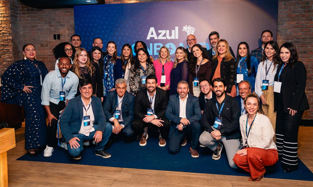 Equipe da Azul presente no encontro em São Paulo