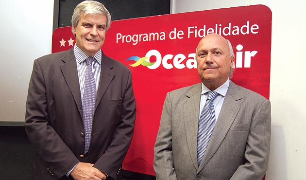 Carlos Ebner, presidente da Ocean Air, e o diretor comercial, Plínio Fernandes