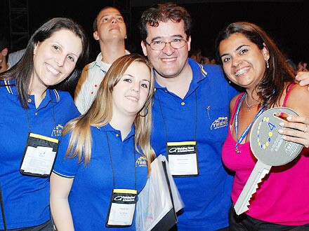 Parte da equipe da Trend: Alexandre Pereira (Porto Alegre), Adriana Senatore (Campinas), Arthur Henriques (São Paulo) e Júlia Martins (Curitiba)