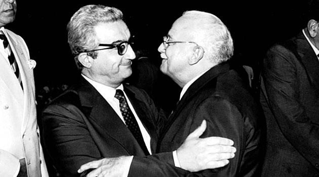 Tasso Gadzanis com um dos grandes presidentes da Varig, Hélio Schmidt, em outubro de 1988