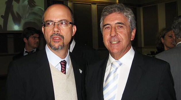 O ministro do Turismo, Luiz Barretto, e o presidente do Conselho de Administração da Vila Galé, Jorge Rebelo de Almeida