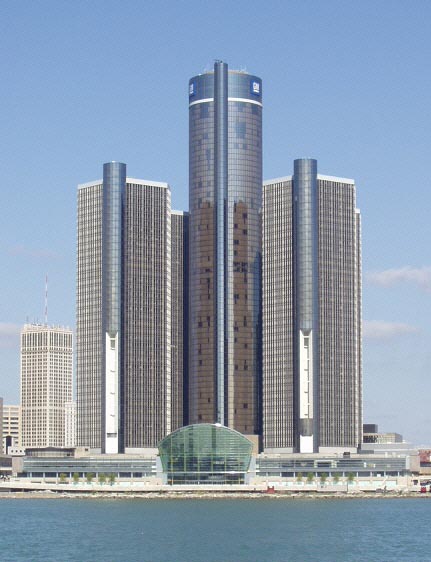 A sede da GM é um dos pontos altos de Detroit