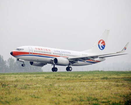 Boeing da frota da China Eastern, que realizou fusão com a Shanghai Airlines (foto Xinhau News Agency Photo)