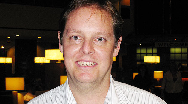 Tomás Ramos, da Rede Othon em seu espaço na World Hotels