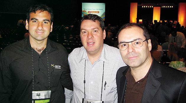 Tomás Ramos, da Rede Othon em seu espaço na World Hotels