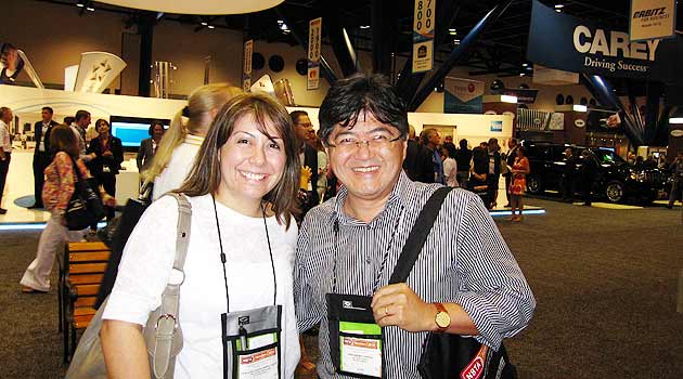 Tomás Ramos, da Rede Othon em seu espaço na World Hotels