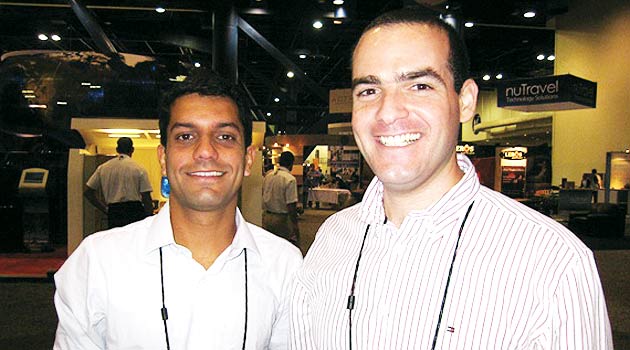 Tomás Ramos, da Rede Othon em seu espaço na World Hotels