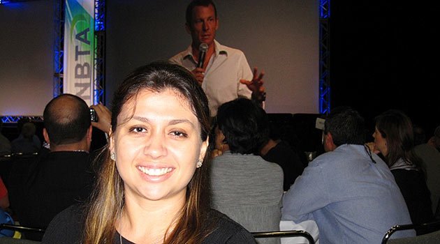 Tomás Ramos, da Rede Othon em seu espaço na World Hotels