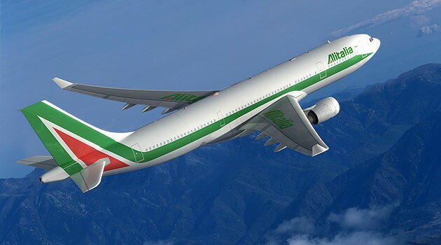 O Airbus A330-200 que fará a rota entre Roma e Rio de Janeiro (divulgação Alitalia)