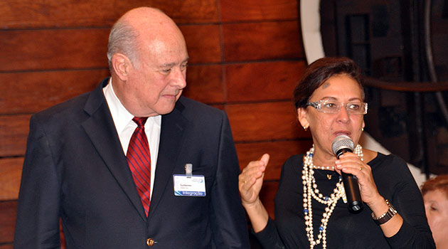 Guillermo Alcorta e a senadora Lídice da Mata