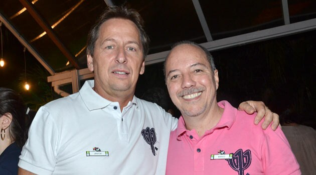 Janyck Daudet, diretor do Club Med na América Latina, e Marco Oliva, diretor comercial da rede de villages