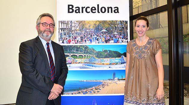 Na home e acima, Pere Duran, diretor geral do Turismo de Barcelona, e Elvira Marcos Salazar, cônsul de Turismo da Espanha no Brasil