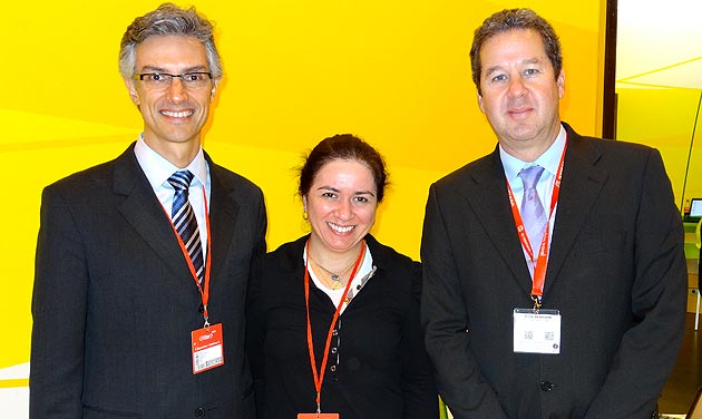 Marco Ferraz, presidente da Braztoa, Ana Carolina Medeiros, da Abav e do Skal Nacional, e Roberto Sanovicz, da ADVTour