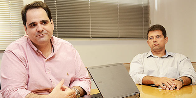 Eduardo Bernardes e seu gerente de Estratégia, Marcus Vinicius Nunes da Silveira