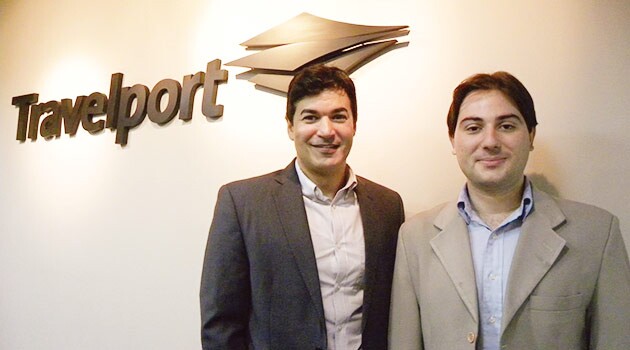 As duas novas contratações da Travelport: Marques e Alex Monteiro (foto: divulgação)