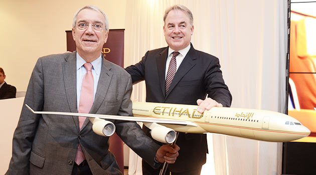 Classe executiva da Etihad