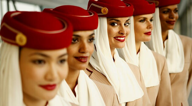 Comissárias de bordo da Emirates