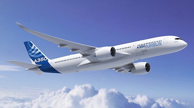 A-350 da Airbus: Empresa negociou 31 aeronaves deste modelo com a Japan Airlines em outubro