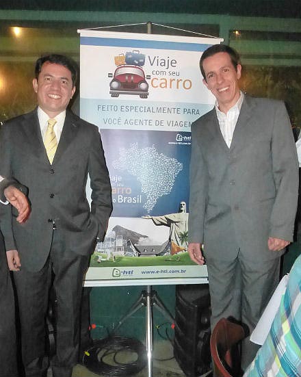 Gelson Popazoglo, diretor comercial da GTA, e Flávio Louro, diretor da E-HTL