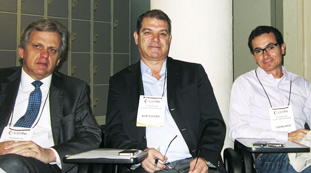 Os coordenadores do Colire: Edmar Bull, da Copastur, Fernando Miranda, AGM, e Régis Abreu, da Casablanca