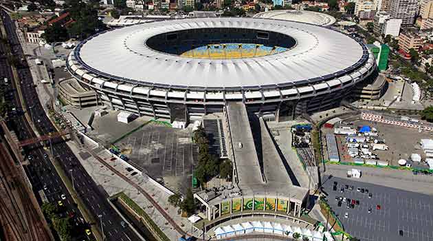 O estádio do Maracanã
