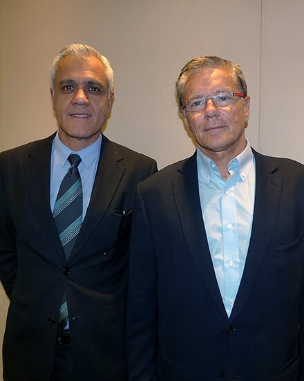 O diretor-adjunto de Desenvolvimento da Accor Brasil, Eduardo Camargo, e o CEO da Accor Américas e Caribe, Roland de Bonadona