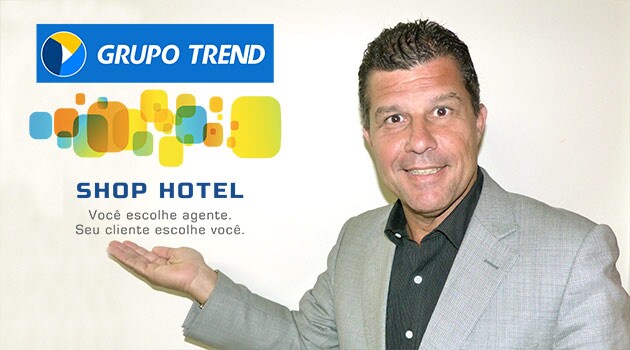 Luppa com os logos do Grupo Trend e da Shop Hotel