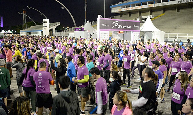 No último sábado, Run4travel reuniu no Sambódromo, em São Paulo, 1,8 mil corredores