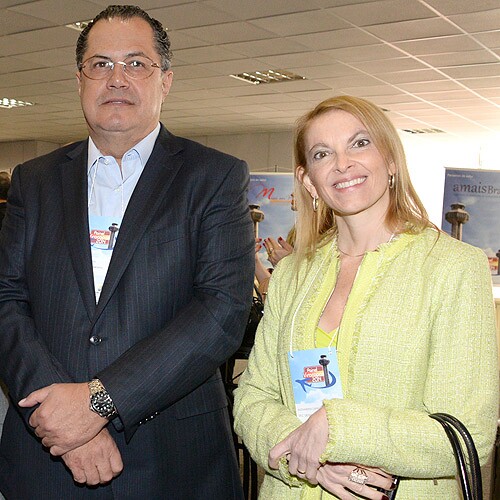O secretário de Desenvolvimento e Turismo de Campinas, Samuel Rossilho, e a diretora de Turismo, Alexandra Caprioli