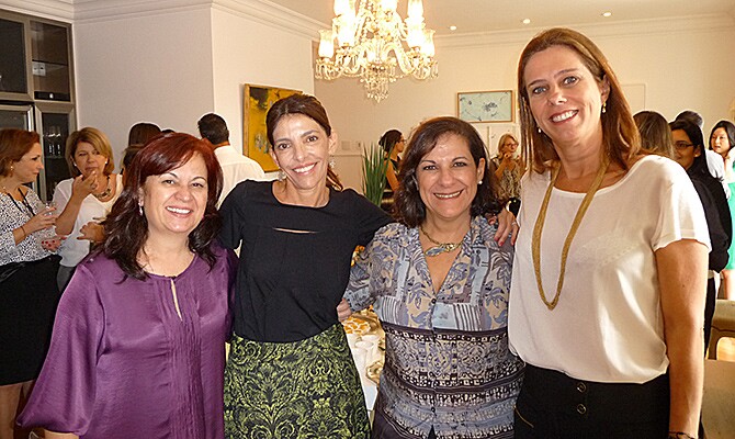 Deusa Rodrigues (Designer Tours), Lígia Danesi (Hip Hotels), Mônica Haddad Godoy (Brasília Viagens) e Sheila Pinho (Wish Travel)