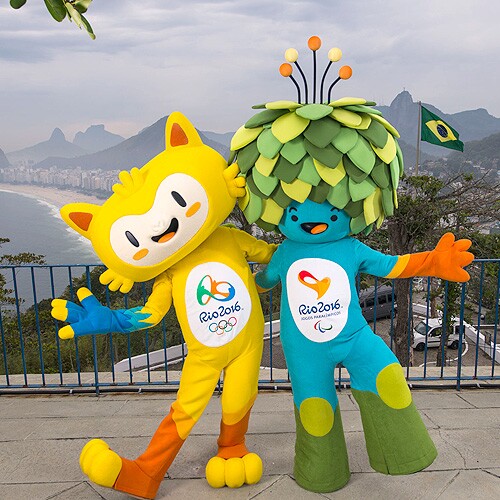 Os dois mascotes da Rio 2016 (foto: divulgação Rio 2016)