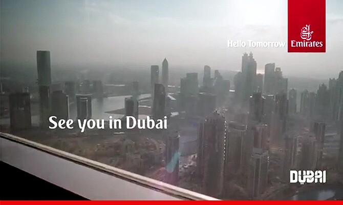Dubai vista do alto - campanha quer mostrar atividades e cenários menos "óbvios"