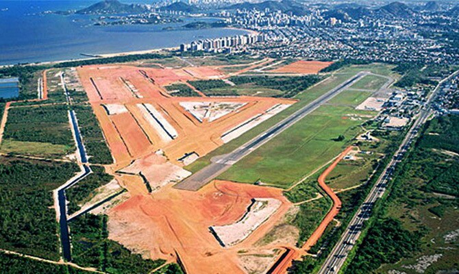 Imagem aérea do aeroporto da capital do Espírito Santo (foto: divulgação/Infraero)