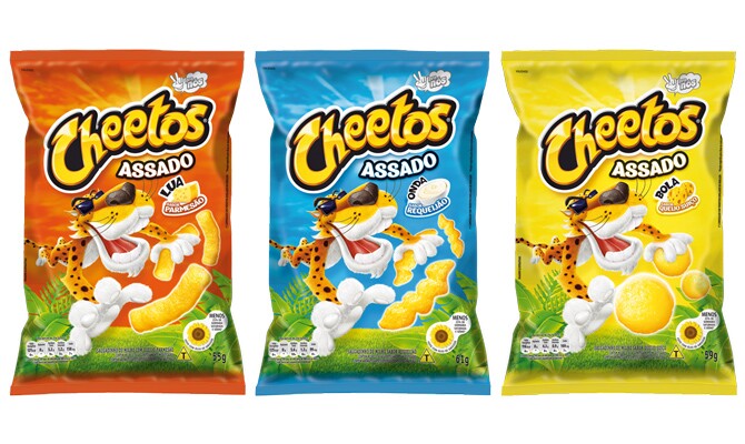 Salgadinhos Cheetos (Pepsico) renovam embalagem