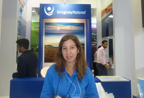 A representante do Ministério de Turismo e Esportes do Uruguai, Valeria Duarte
