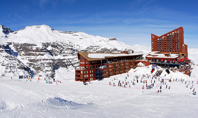 A temporada de neve deste ano acontece no Centro de Esqui Valle Nevado