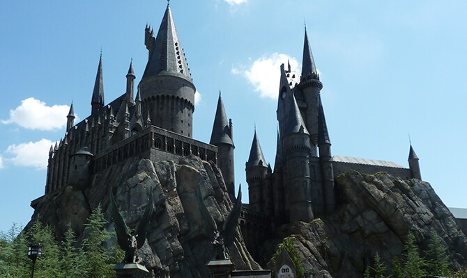 O castelo da escola de Hogwarts no <i>Islands of Adventures</i>