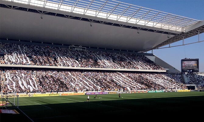 Arena Corinthians em dia de festa