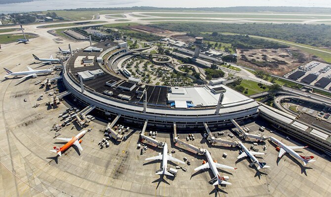 Galeão, no Rio de Janeiro, será o principal aeroporto do evento esportivo (foto: divulgação)