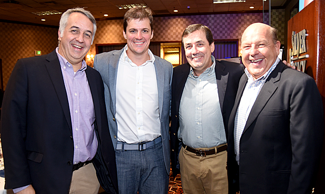 Sylvio Ferraz, da MMTGapnet, Luciano Macagno, da Delta Air Lines, Ivo Lins, da Gapnet, e José Roberto Trinca, da American Airlines