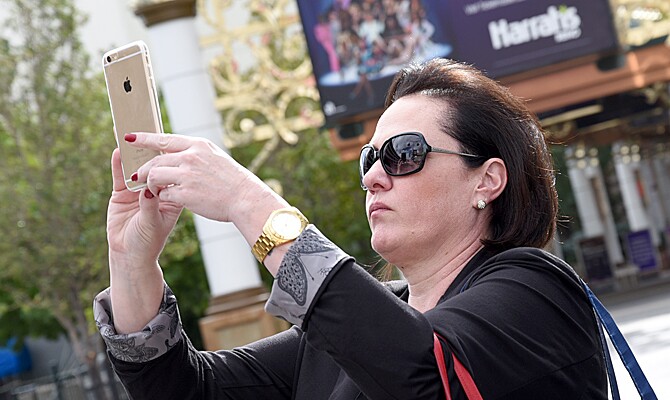 David Lusvardi e Megan Slayden, da Divisão de Turismo de Nevada