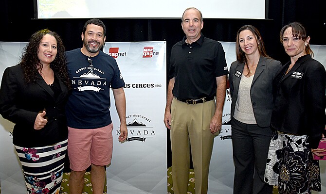 David Lusvardi e Megan Slayden, da Divisão de Turismo de Nevada