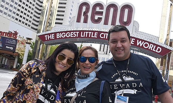 David Lusvardi e Megan Slayden, da Divisão de Turismo de Nevada