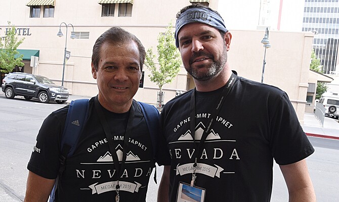 David Lusvardi e Megan Slayden, da Divisão de Turismo de Nevada