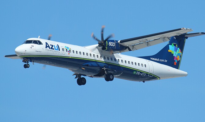 A nova operação será feita por turboélices ATR 72-600