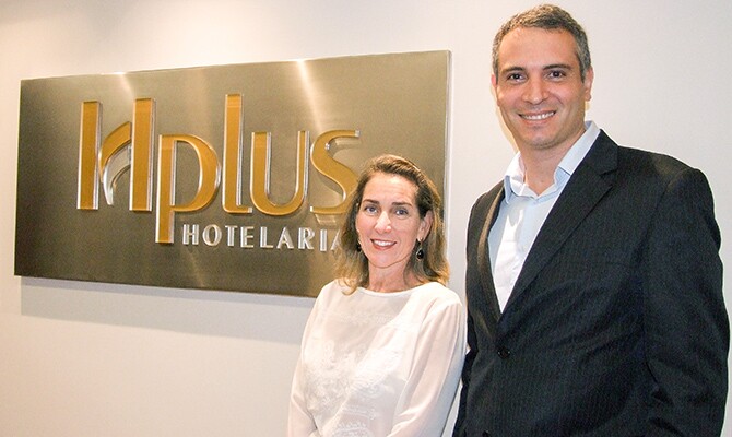 Ana Paula Faure (Hplus Hotelaria) e Fabio Adriano (Check-in Net Hotel) (foto: divulgação)
