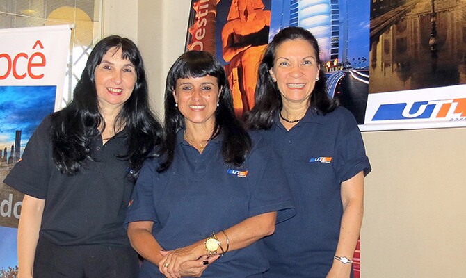 As sócias da UTL Operadora: Maria de Fatima Tubino, Denise Sartori e Neide Lima